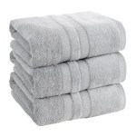 Ręcznik szary srebrny Porto 50x90 frotte 500g/m2 Eurofirany