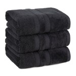 Ręcznik czarny Porto 50x90 frotte 500g/m2 Eurofirany