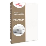 Prześcieradło jersey 200x220 PREMIUM z gumką białe