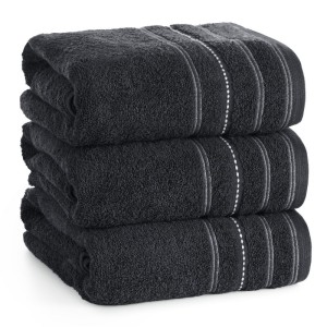 Ręcznik kąpielowy czarny 70x140 Vento 500gr/m2