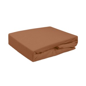 Prześcieradło frotte 120x200 z gumką czekoladowy brąz