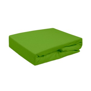 Prześcieradło frotte 120x200 z gumką zielony kaktus