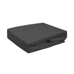 Prześcieradło frotte 120x200 z gumką szary antracyt