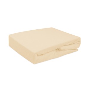 Prześcieradło frotte 120x200 z gumką jasny beż