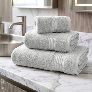 Ręcznik Egipt 70x140 cm srebrny – bawełna egipska 610 g/m²