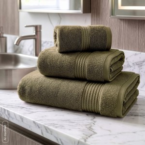 Ręcznik Egipt 70x140 cm oliwkowy – bawełna egipska 610 g/m²
