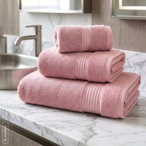 Ręcznik Egipt 50 × 90 cm pudrowy róż – bawełna egipska 610 g/m²