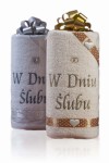 Zestaw ręczników W DNIU ŚLUBU 70x140 2 szt. krem    
