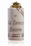Zestaw ręczników 70x140 - 2 szt. NA ZAWSZE RAZEM krem    