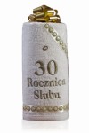 Zestaw ręczników 70x140 - 2 szt. 30 ROCZNICA ŚLUBU krem    